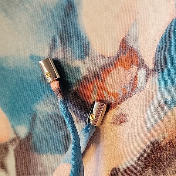 REBECCA TAYLOR silk dress Poolside Aloha 100% Silk Floral Drawstring Sundress - Picture 6 of 12